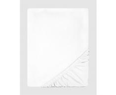 CelinaTex Lucina Spannbettlaken 180x200-200x200 cm Schnee weiß Baumwolle Spannbetttuch