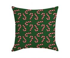 Heetey Weihnachten Home Decor, Weihnachten Dekokissen Weihnachten Kissenbezüge Dekorative Weihnachten Leinenhaut Kissenbezug Kissen Kissen Elk Snowflake Print 45 × 45CM