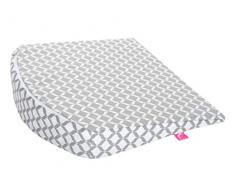 Baby Keilkissen ideal für Kinderwagen Öko-Tex Standard 100 - Gr. 30x30cm inkl. abnehmbarem Bezug aus 100% Baumwolle, grau classiscs