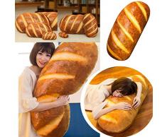 Kloius 3D HD druckt Butterbrot-Form-Kissen-Plüsch-Spielwaren für Hauptdekor Kopfkissen