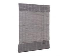 Ventanara Raffrollo Bambus Bambusraffrollo Rollo inkl Montaematerial (grau, 160 x 160 cm)