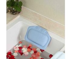 12shage Schaum Wasserdicht Badewanne Kissen, Badewannenkissen, Badekissen Wannenkissen Badewanne Home SPA Kopfstütze für Nackenkissen Whirlpool Bade-Kissen (Blau)