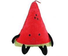 Woneart Baby weiches Plüsch Wassermelone Frucht Kissen Plüschtiere Kinder Lendenkissen Spielzeug Puppen Geschenke (Smile)
