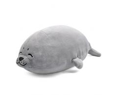 Woneart süß weiches Plüsch Seal Schlafkissen Gefüllte Tiere Plüschtiere Rückenstützkissen Kids Lendenkissen Spielzeug Stofftier Puppe (45CM)
