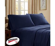 Peak Performance 3M Scotchgard Micro-Fleece-Bettwäsche-Set für Queensize-Betten Queen Navy