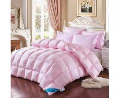 Rouzuofuzhuangdian Daunen Bettdecke,Svetanya Daunendecke King Queen Twin Size Steppdecke Bettdecke Doona weiß Bettwäschefüller-220 x 240 cm_2016277 Pink