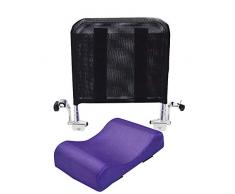 Juanya Verstellbares Rollstuhl-Kopfstützen-Kissen mit Rückengriff, Nacken- und Rückenlehnenunterstützung für 40,6 - 50,8 cm