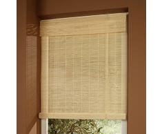 Jellinghaus Sonnenschutz Bambusrollo in Natur oder Kirschbaum/Braun (Natur, 80 x 160 cm)