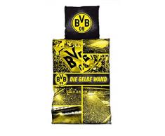 Borussia Dortmund BVB Bettwäsche/Biber - Bettwäsche ** Gelbe Wand **