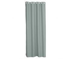 Levivo Blickdichte Thermo-Gardine / Verdunkelungsvorhang mit Metall-Ösen, Thermovorhang, Vorhang, ca. 245 x 135 cm, Grün