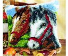 Vervaco Knüpfkissen mit Knüpfhaken, Multi Colored