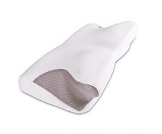 maxVitalis Orthopädisches Nackenstützkissen, Visco-Schaum mittelfest, inkl. Bezug, Seitenschläfer-Kopfkissen, Ergonomisch, Allergikergeeignet, Memory Foam (Viskoschaum, 60 x 32 cm)