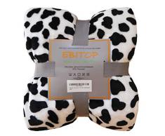 Ebitop Decke, Wohndecke, Kuscheldecke, Schneeleopard DD130.170 bedruckte Microfaser Flanell Kuscheldecke plüschig, Kaschmir Touch Premium Kuscheldecke, Tagesdecke, Wohndecke, Sofaüberwurf Komfortdecke Größe 130x170cm, Schneeleopard
