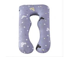 N/D Schwangerschaftskissen Bettwäsche Ganzkörper Komfortables Kissen Für Schwangere Charakter Kissen Seitenschlaf Mutterschaftskissen 130x70cm Lila