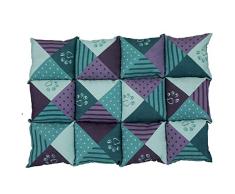 EQT-TEC Patchwork Decke 70 x 50 cm Hundedecke Hundebett Hundekorb Kuscheldecke Hund