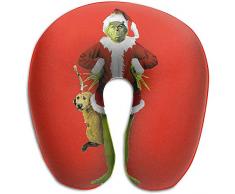 Kissen,Christmas Grinch U-Förmiges Kissenstützkissen, Weiches, Bequemes Reisekissen Zum Schlafen Im Zugflugzeug