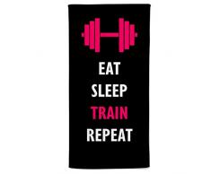 Power Towel das Coole Fitness & Sport-Handtuch mit Einer Botschaft| Verschiedene Motivations-Quotes| Größe 50 cm x 100 cm | POWERTOWEL Handtuch Mikrofaser Baumwolle