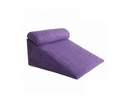 Bett KeilKissen Schwamm Füllung Zum Schlafen, Lesen, Dreieck-Kissen - Lindert Hals Und Rückenschmerzen, Acid Reflux, Schnarchen, Sodbrennen, Allergien BC1022 (Color : Gray)