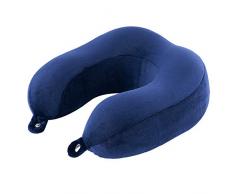 KEAFOLS Nackenhörnchen Reisekissen Nackenkissen mit Memory Schaum und abnehmbarem Bezug, Orthopädisches Nackenstützen für Büro Reise Flugzeug Zuhause