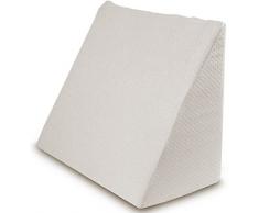 Bella Luna XXL Keilkissen 30x50x60 cm zum ergonomischen Sitzen und Liegen im Bett mit Microfaser Bezug - keilförmiges Schaumstoffkissen für Betten und Wasserbetten