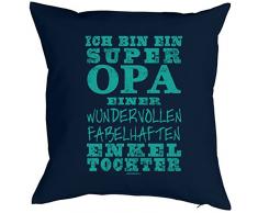 Weihnachtsgeschenk für Opa Kissenbezug Ich bin ein super Opa ...Enkeltochter Geschenk für die Opa Polster Sofakissen Couchkissen Weihnachten