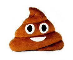 Brigamo 510 - Emoticon Kissen AUS PLÜSCH, 30 cm Durchmesser mit diversen Motiven zum sammeln (Kackhaufen)