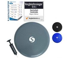 Sportastisch Ballsitzkissen „Comfortable“ mit Pumpe, Balancekissen mit Anti-Burst-Schutz für Bürostuhl & gesunden Rücken, E-Trainingsposter & bis zu 3 Jahren Garantie für Vergleichssieger*
