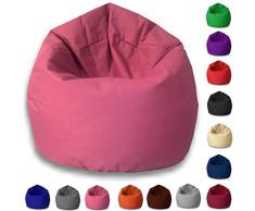 byufya Sitzsack EPSStyropor Füllung-In&Outdoor Verschiedene Farben&Größen-BeanBag Sitzkissen Bodenkissen Kinder Sitzsäcke Relax Game Möbel Kissen Sessel Sofa Gaming(XL ca.65cm-ca.330 Liter Pink)