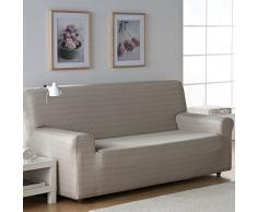 Zebra Textil 32694 Sofahusse elastisch Vega, 3 Sitzer, naturfarben