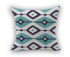 Nunubee Kissenbezug Weihnachts-Serie Leinenmaterial deko Dekoration deko Kissen deko Wohnzimmer Autodekoration, Viereck 4 45x45CM