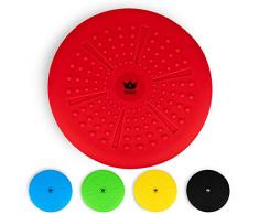 ZenBalance Plus Balancekissen, orthopädisches Sitzkissen, Luftkissen für aufrechte Haltung, Reha-Sport, Balancetraining & Krafttraining, inkl. Pumpe, E-Book & Workout-Guide, 33 cm (Rot)