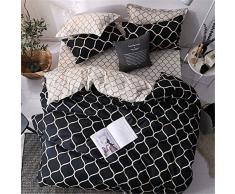 Bedrucktes Bettwäscheset - Bettbezug Aus Gebürsteter Mikrofaser Mit Kissenbezügen,A,220 * 240cm