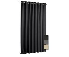 Verdunkelungsvorhang Blackout Vorhang Ösen blickdicht ca. 135x175 cm Gardine #1346 (grau)