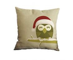 Amybria Platz Weihnachts Dekokissen Fall Wohnkultur Sofa Kissen Abdeckung Stil 6