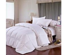 Rouzuofuzhuangdian Daunen Bettdecke,Cosette 100% Gänsedaunen Quilt Insert Winter Sommer Tröster Twin Queen King Size Bettwäsche Füllung-Königin