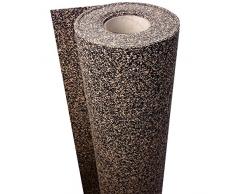 1 m² / Gummikork (Rubbercork) Akustik Trittschalldämmung und Gehschalldämmung für Laminat, Parkett, Kork und Vinylböden - Auch für Auslegware z.B. Teppichböden geeignet - Stärke: 5 mm - Trittschalldämmung ca. 22 dB(A)