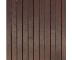 iDesign rutschfeste Fußmatte, wasserabweisende Bambusmatte, großer Läufer aus Bambus für Bad, Küche und Flur, mokkabraun, 61 x 122 cm