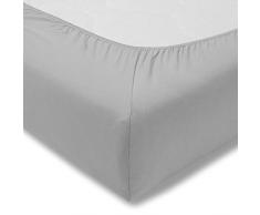 ESTELLA Spannbetttuch Zwirnjersey | Platin | 150x200 cm | passend für Matratzen 140-160 cm (Breite) x 200-220 cm (Länge) | trocknerfest und bügelfrei | 97% Baumwolle 3% Elastan