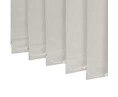 Jalousien Vertikal-Lamellen für Terrassentür Oder Große Fenster Shade, Privatsphäre, Licht Und Blendschutz, Hochwertige Polyester (Color : White, Size : W 160.7cm x H 176.7cm)