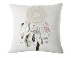 FeiliandaJJ Pillowcase, kissenhülle Kopfkissenbezug Christmas Dekoration Kissenbezug Baumwolle Windspiele Drucken Super weich Sofakissen für Wohnzimmer Sofa Bed Home,45x45cm (C)