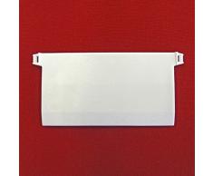 Easy-Shadow - 10 Stück Beschwerungsplatten inkl. Verbindungskette Gewicht für Lamellenvorhang Stofflamellen Breite 89 mm – Vertikal Lamellen Vorhang / Vertikal Jalousie / Vertikaljalousie / Vertikal-Anlage / Vertikalanlage