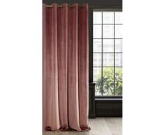 Eurofirany Vorhang Velvet Dunkelrosa Samt 1 Stk. Weich 10 Ösen Edel Elegant Hochwertig Glamour Schlafzimmer Wohnzimmer Lounge, Stoff, DUNKEL ROSA, 140x250cm