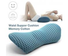 Rubyu Lendenkissen und Lordosekissen, Orthopädisches Schlafkissen Lordosenstütze Bett Kissen, mit Memory Foam, Universalkissen für Zuhause Sofa Bett Bürostuhl