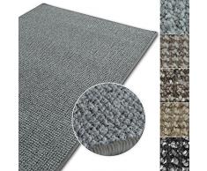 casa pura Kurzflor Teppich Carlton | Flachgewebe dezent Gemustert | robuster Schlingenteppich in vielen Größen | als Wohnzimmerteppich, Küchenteppich, Schlafzimmerteppich (Hellgrau - 160x230 cm)