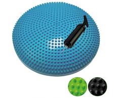 Tunturi Wackelkissen/Balancekissen/Ballsitzkissen/Gleichgewichtskissen - Türkis - inkl. Pumpe
