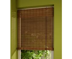 Jellinghaus Sonnenschutz Bambusrollo in Natur oder Kirschbaum/Braun (Braun/Kirschbaum, 80 x 160 cm)