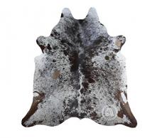 Sunshine Cowhides Teppich aus Kuhfell, Farbe: Salz und Pfeffer Braun & Weiß, Größe 190 x 160 cm, Premium - Qualität von Pieles del Sol aus Spanien