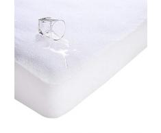 Rhodesy Wasserdichter Matratzenschoner, Einzelbett Terry Frottier und Baumwolle Top Anti Allergie - Single Size 90x190 / 200cm