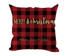 LILIHOT Weihnachten Kissenbezug Kissenbezüge Dekorative Sofakissenbezug Bettwäsche Weihnachten Sofa Dekokissen Kissen Dekokissen Cases Sofa Kissenbezug Home Decoration
