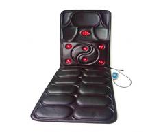 Mikowoo Multifunktions Ganzkörpermassage Massage-Matte Faltbare Sitzkissen Körper Bett Mit Wohltuenden Wärme Vibration Home Massagematte,Schwarz